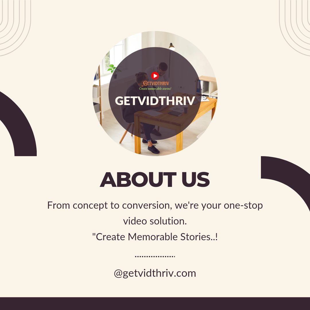 The GETVIDTHRIV is a video creation, editing, and marketing hub founded by CA Rohan Gupta.